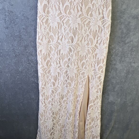 City Triangles Women’s Dress Peach Size 1 Formal Maxi Party Prom Wedding - Picture 5 of 16